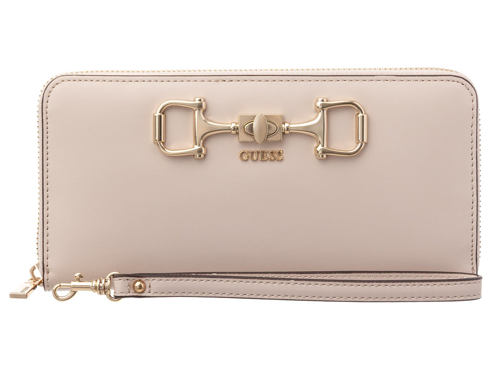 Guess Geldbörse SWVG9910146 JANIE SLG LARGE ZIP AROUND (Stück, 1-tlg., 1), Logoschriftzug