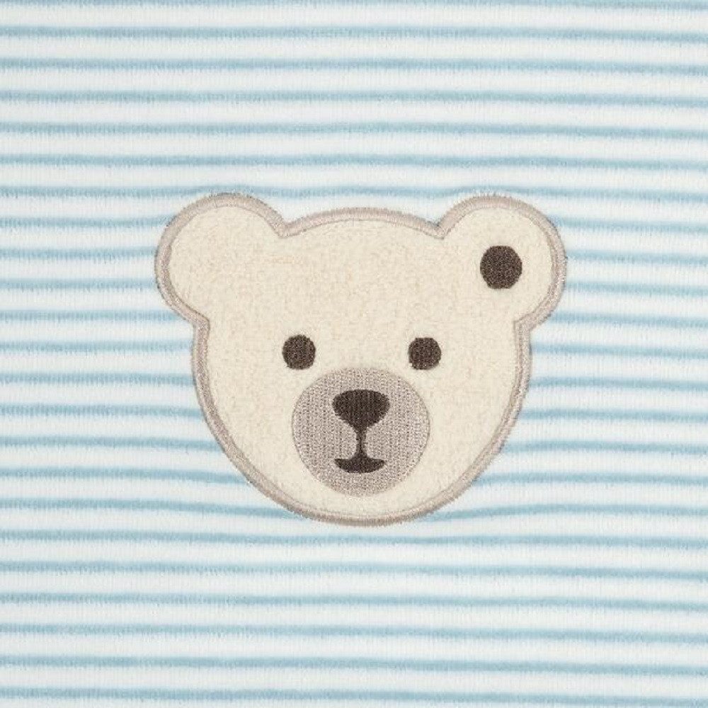 Babydecke Decke Jerseydecke Nickydecke Kuscheldecke Bär blau 90 x 60, Steiff Collection