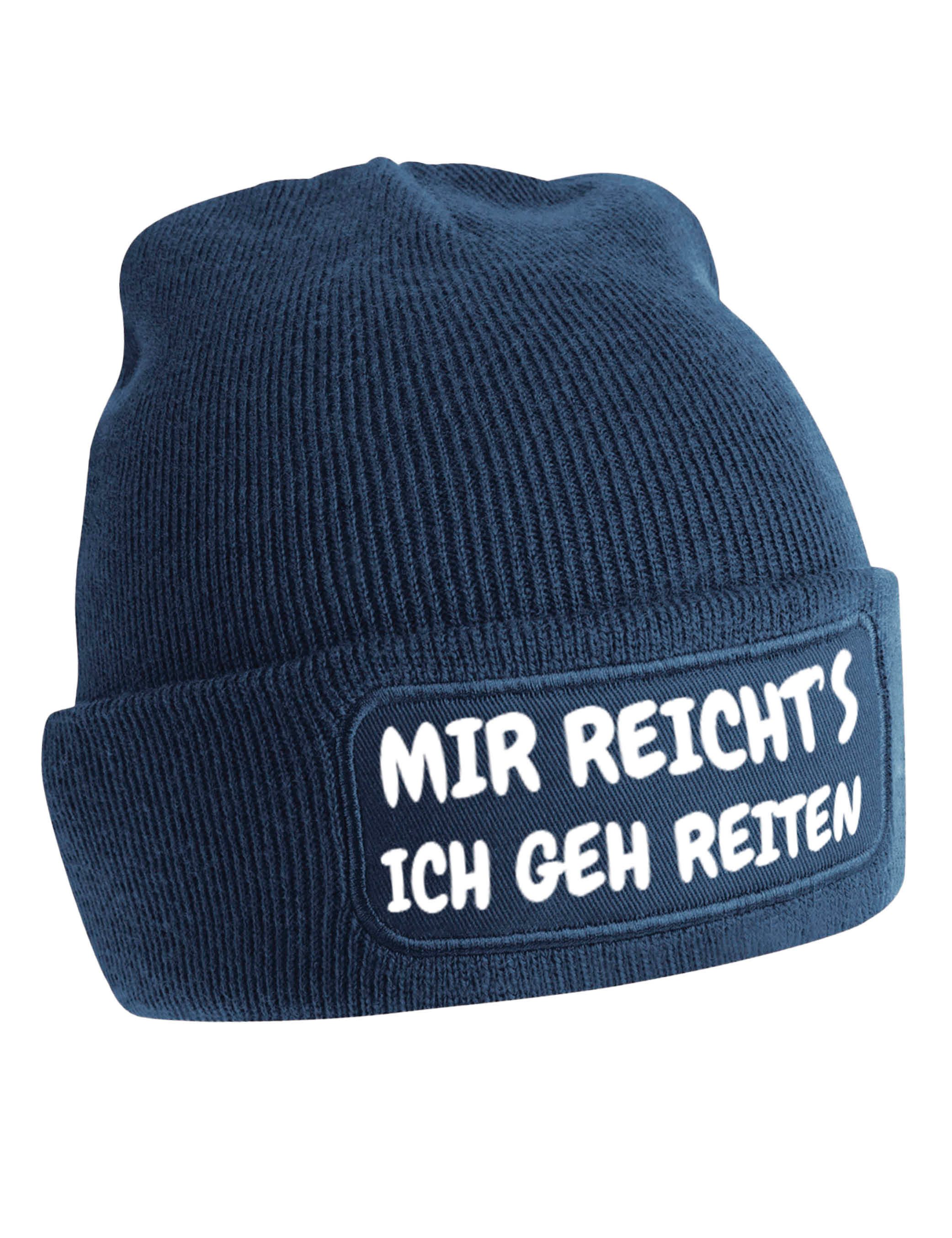 Youth Designz Beanie Herren & Damen unisex Mütze Beanie "Geh Reiten" Statement Geschenk mit lustigen und stylischen Aufdruck für Männer und Frauen