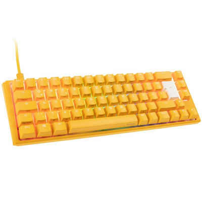Ducky One 3 Yellow SF Gaming-Tastatur (RGB LED MX-Clear DE-Layout QWERTZ, gelb)