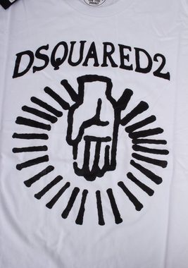 Dsquared2 Stehkragenshirt Dsquared2 Herren UO T-Shirt Frontprint ID: S71GD0945