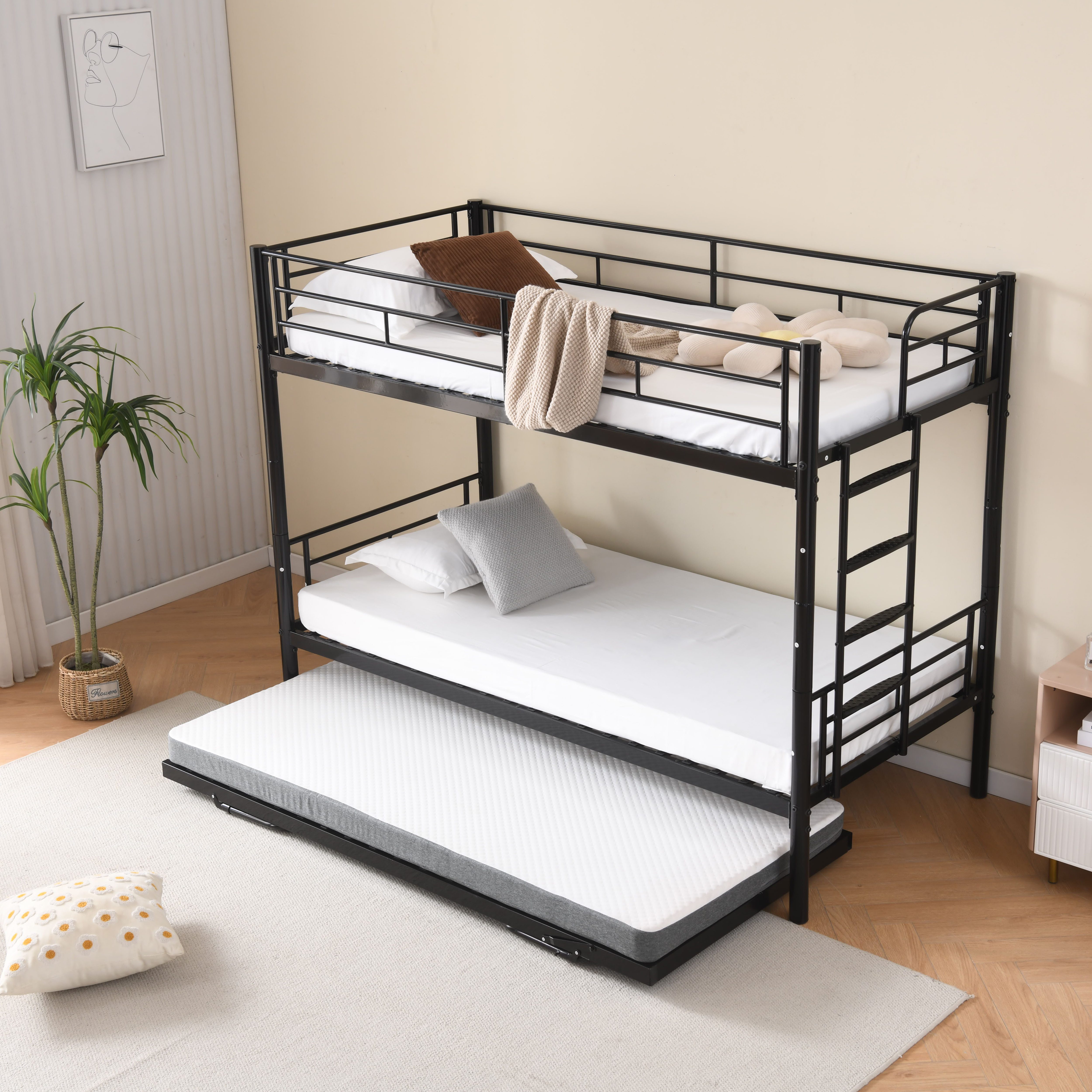 Odikalo Etagenbett Eisenbett Etagenbett Kinder90x200cm,Umbaubar zu günstig online kaufen
