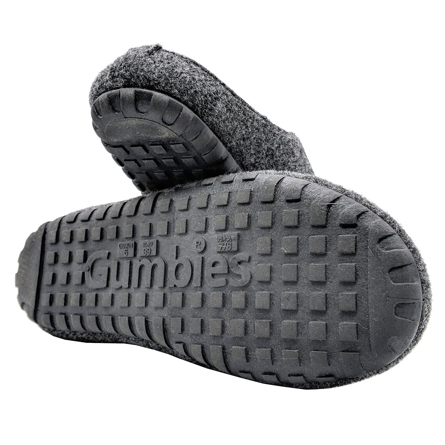 Gumbies Outback Hausschuh in aus Turquoise Charcoal recycelten Slipper »in Designs« Materialien farbenfrohen charcoal-turquoise