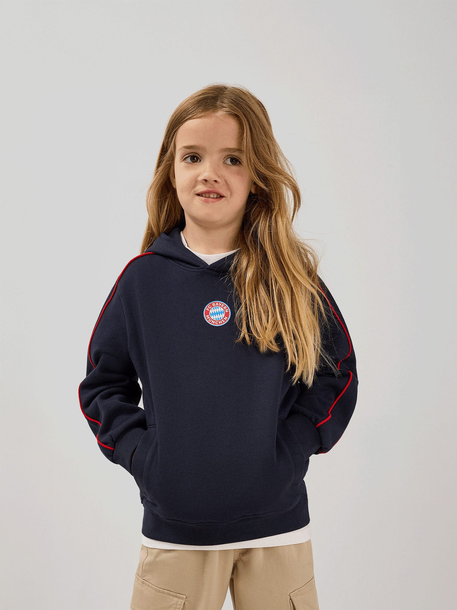 FC Bayern München Kapuzenpullover FC Bayern München, Hoodie Essentials, Kinder, Navy