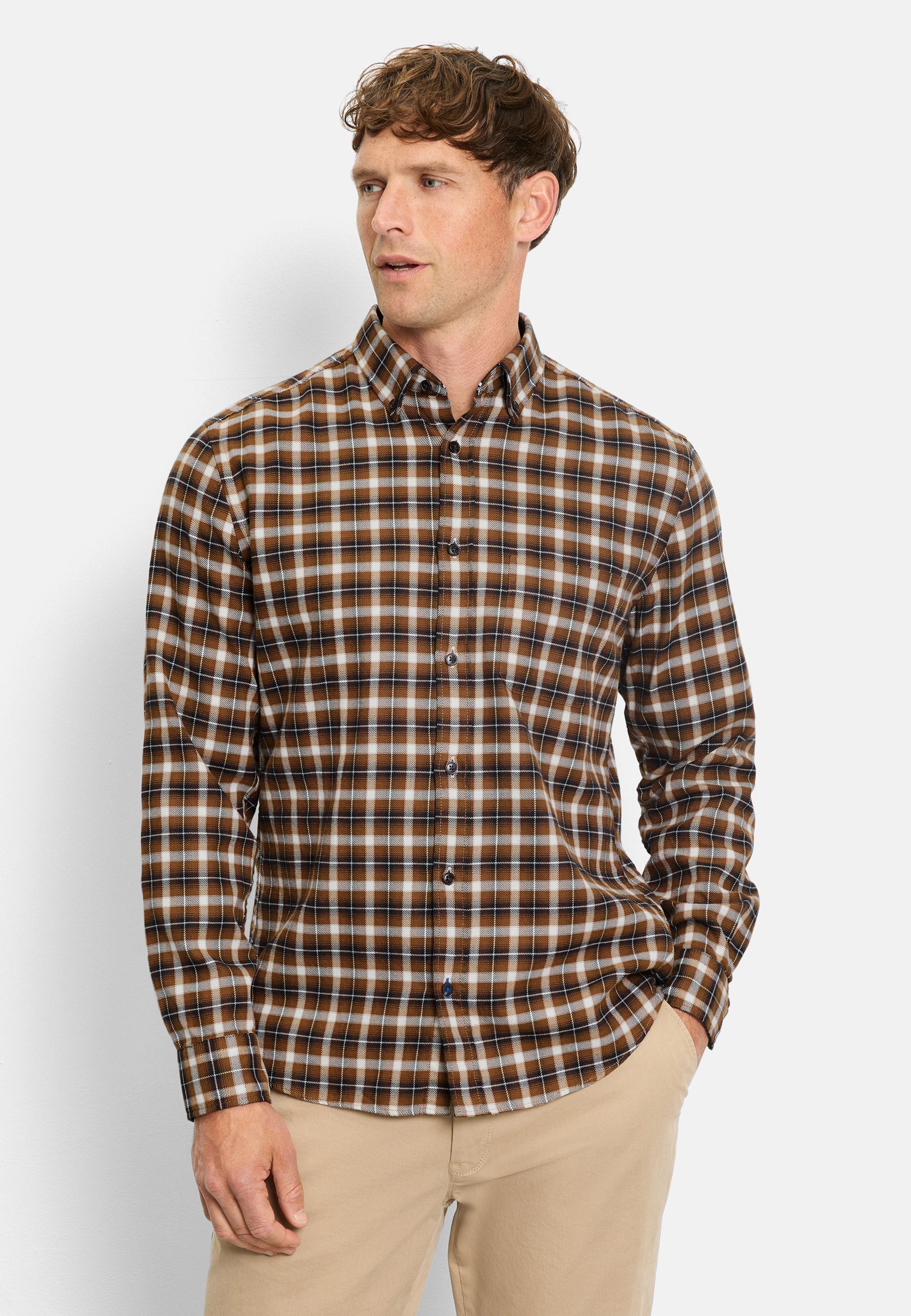 OLYMP Langarmhemd OLYMP Casual, regular fit, Button-down