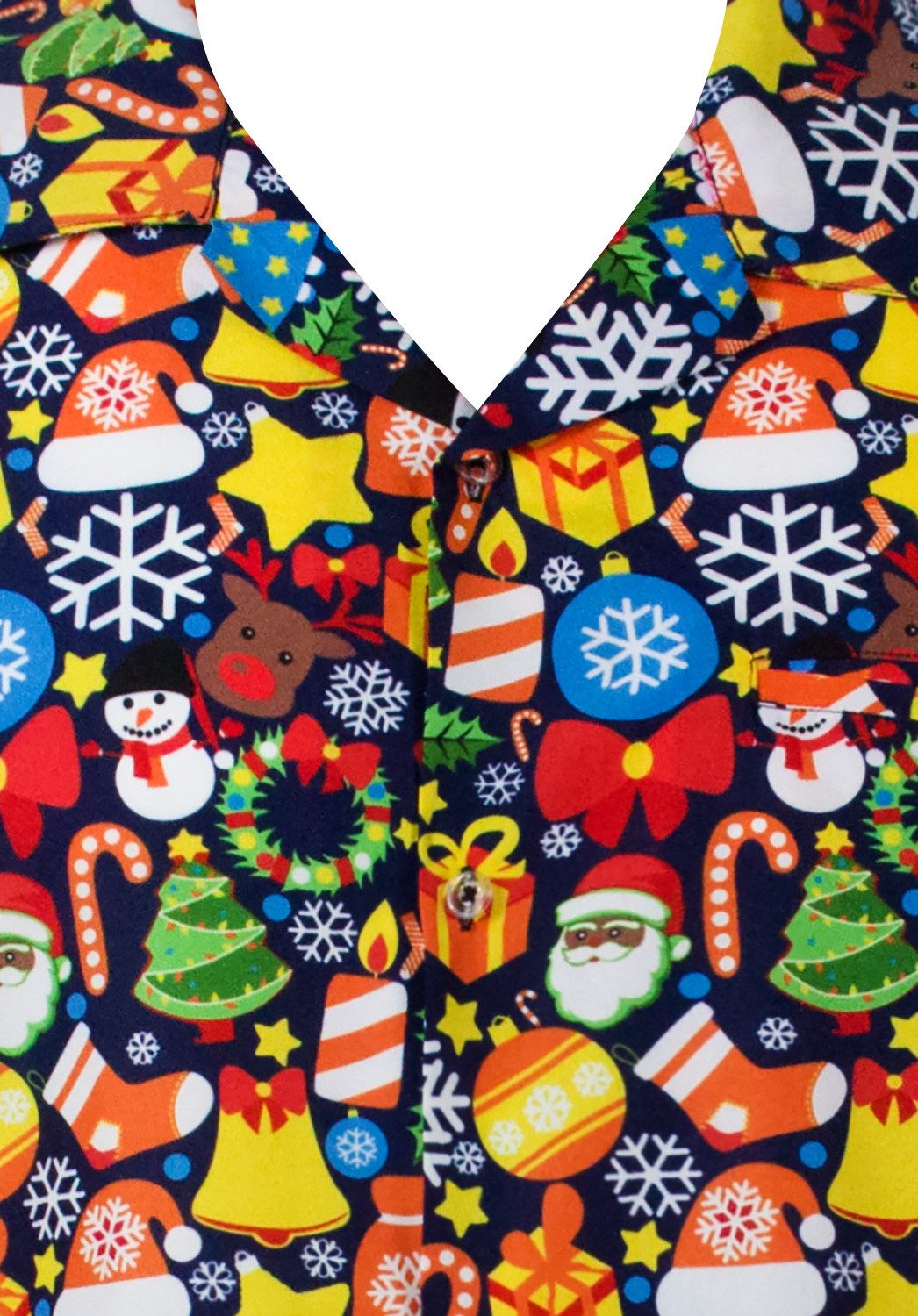 King Kameha Hawaiihemd Christmas Allover Kurzarm günstig online kaufen
