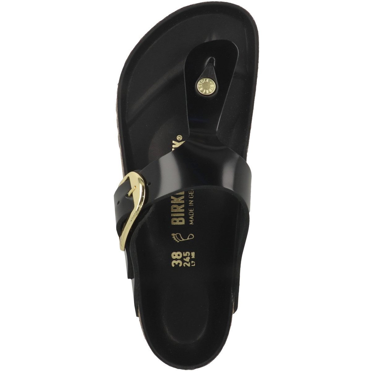 Birkenstock Gizeh Naturleder Lack normal Damen Zehentrenner Sandalen, Sanda günstig online kaufen