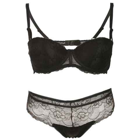 Family Trends Set: Push-up-BH (mit Hüftslip) mit Push Up-BH und Slip