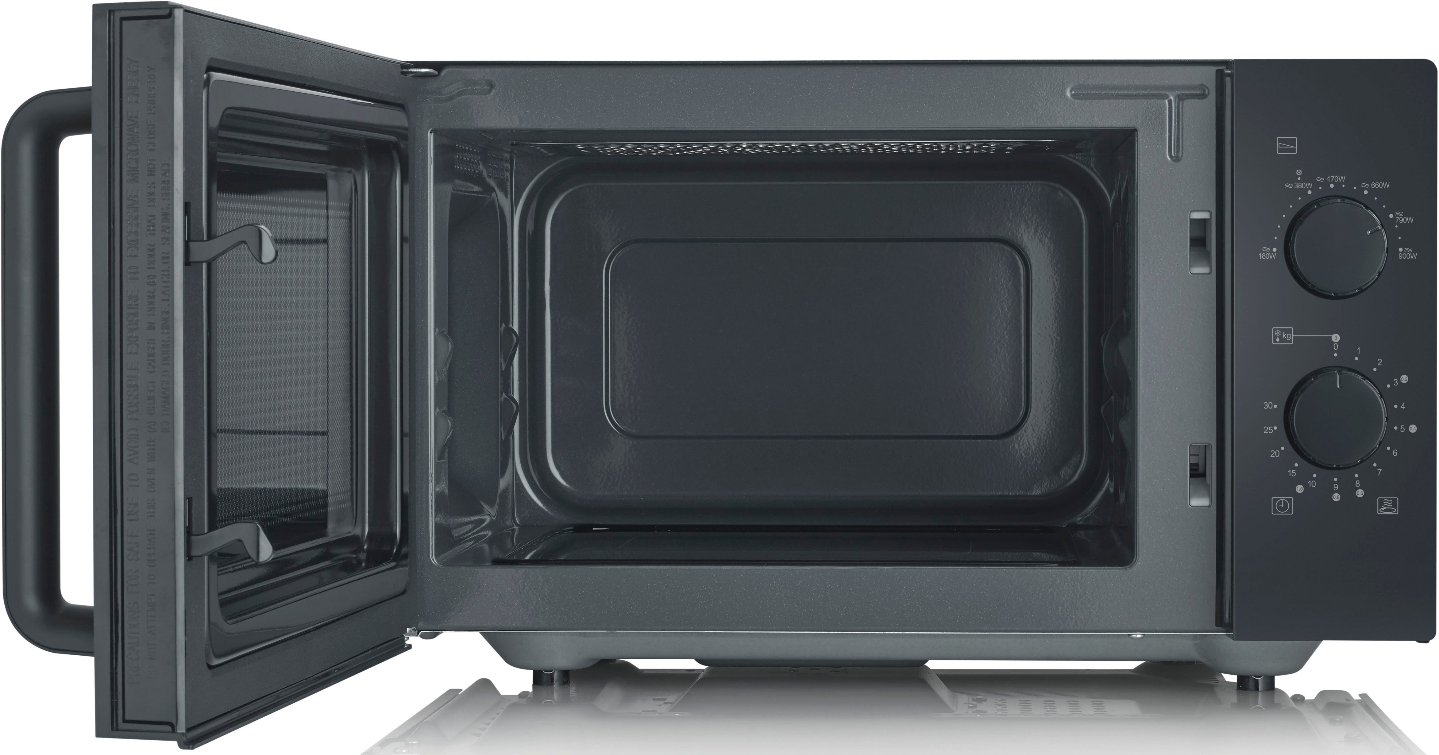 Severin Mikrowelle MW 7782, Mikrowelle, 25 l, Glasboden Mikrowellengerät mit großer Nutzfläche, Auftauen & Erhitzen