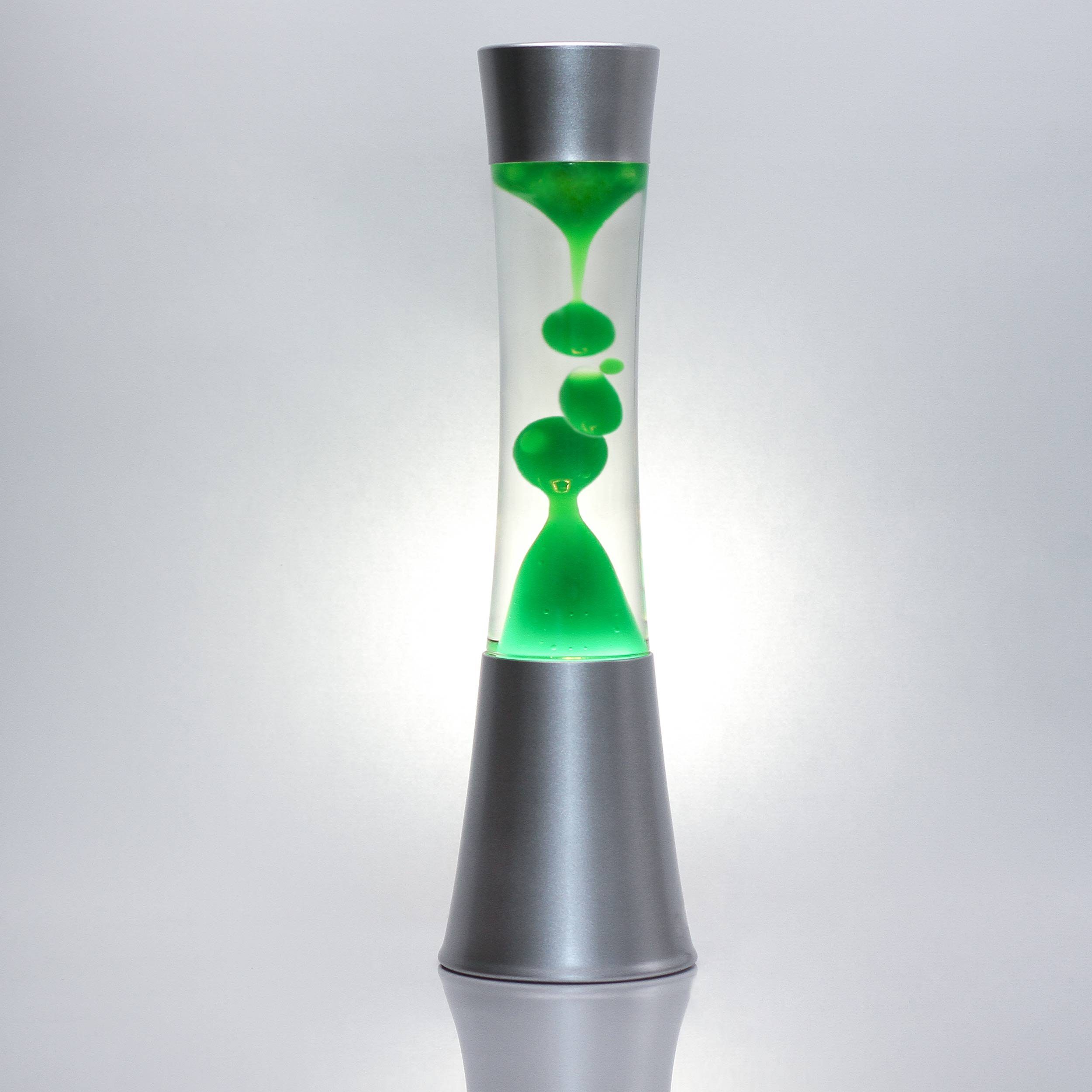 cm Grün mit Schalter Lampe 39 Wohnzimmer Retro Licht-Erlebnisse SANDRO, hoch Tischleuchte Lavalampe