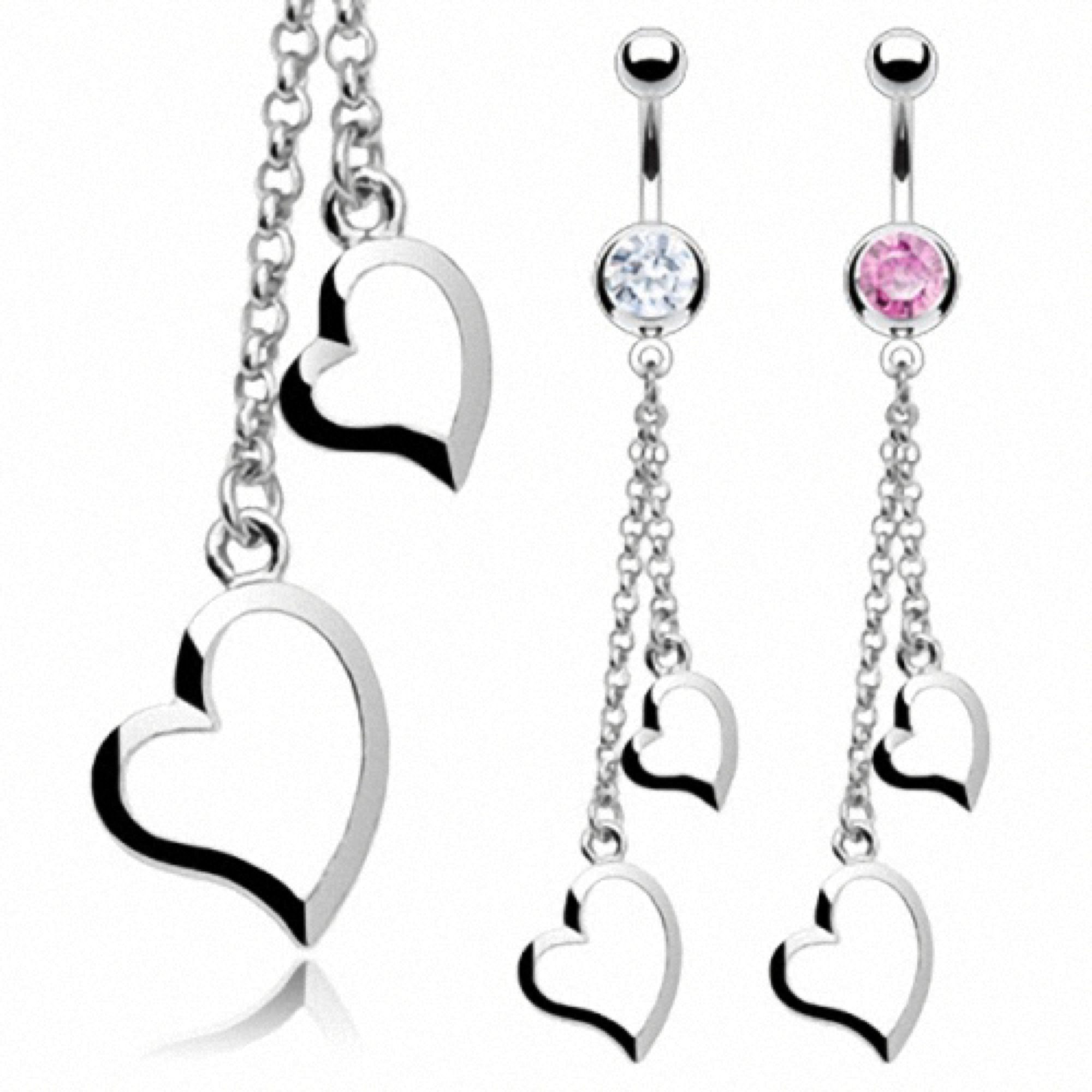 Taffstyle Bauchnabelpiercing Piercing Chirurgenstahl Kristall Zwei günstig online kaufen