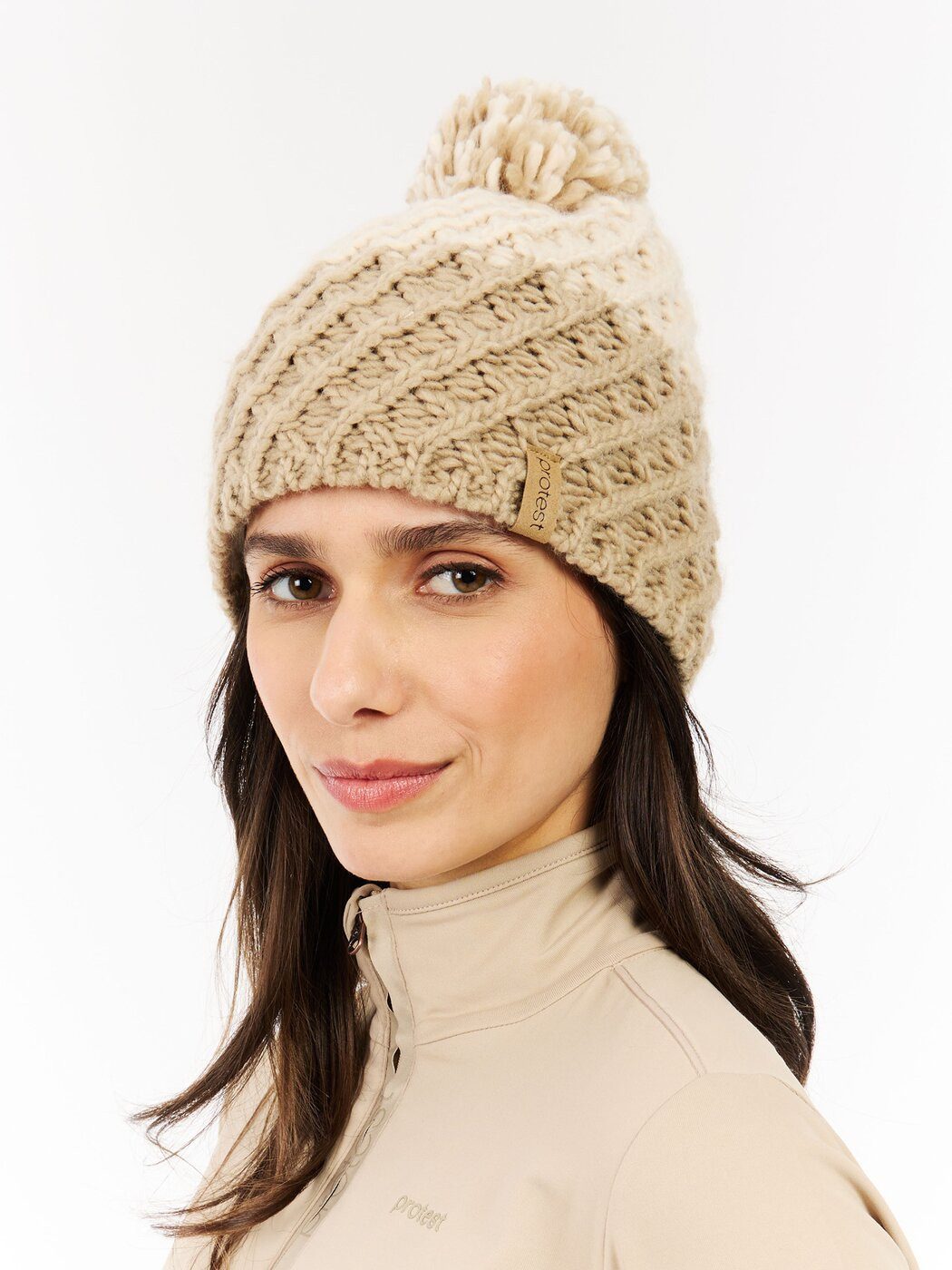 Protest Strickmütze PRTHiker beanie 567 Bamboo Beige