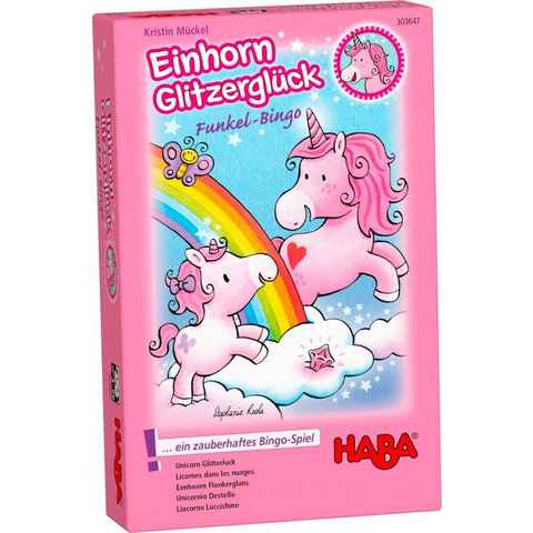 Haba Spiel, Einhorn Glitzerglück - Funkel-Bingo