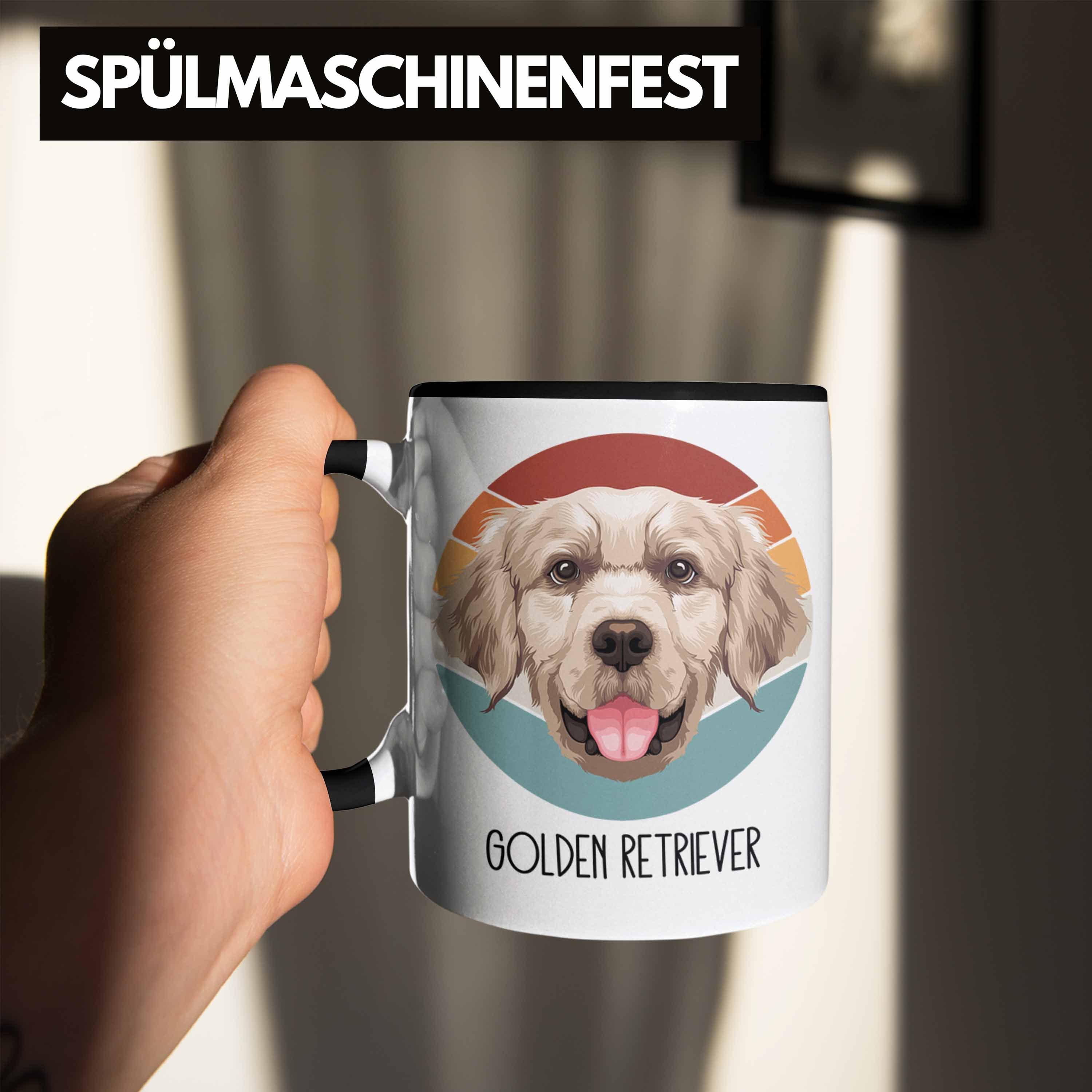 Geschenk Tasse Besitzer Spruch Retriever Trendation Golden Tasse Geschenkidee Schwarz Lustiger