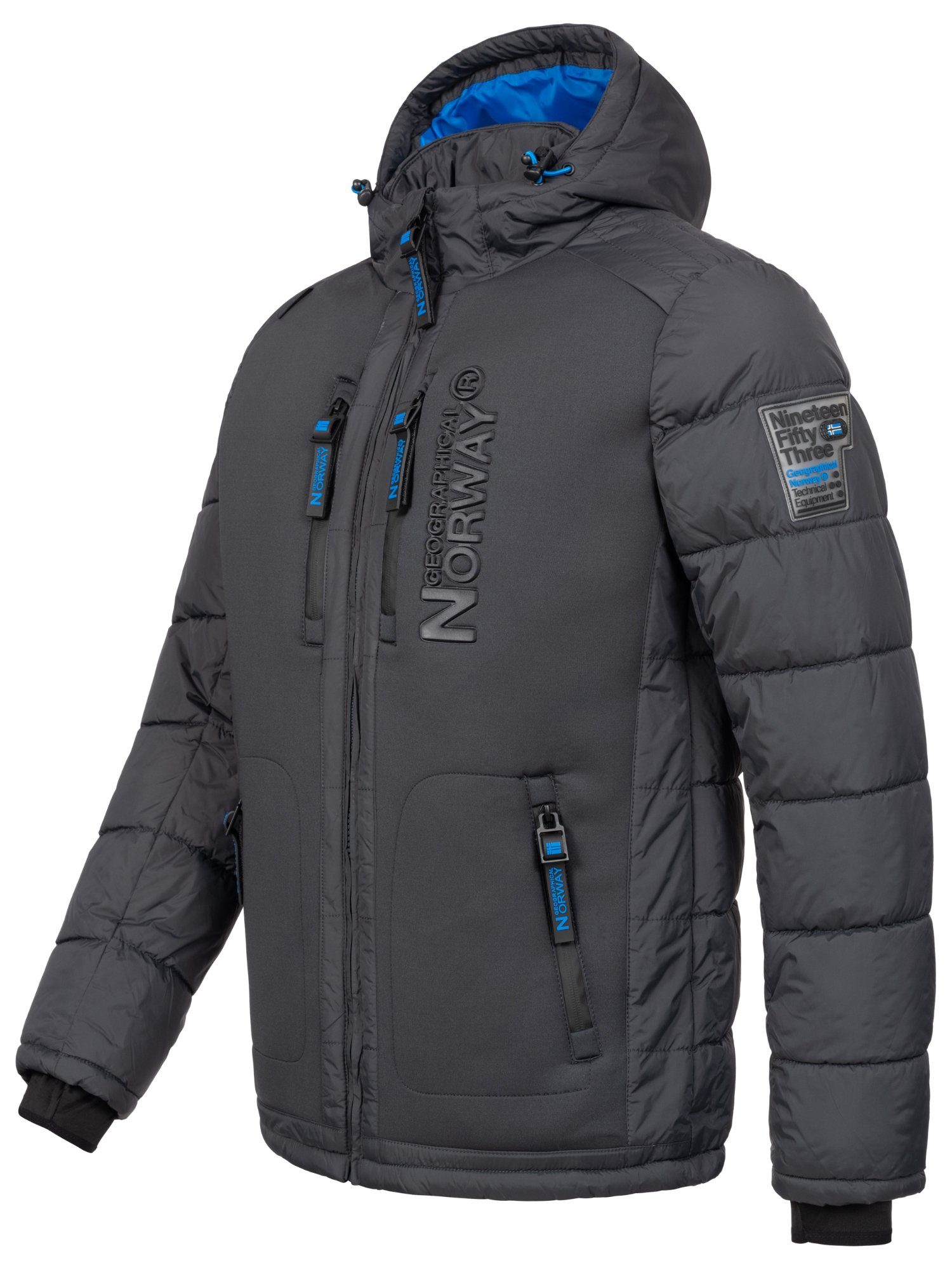 Geographical Norway Winterjacke Herren Winterjacke Outdoorjacke mit Kapuze günstig online kaufen
