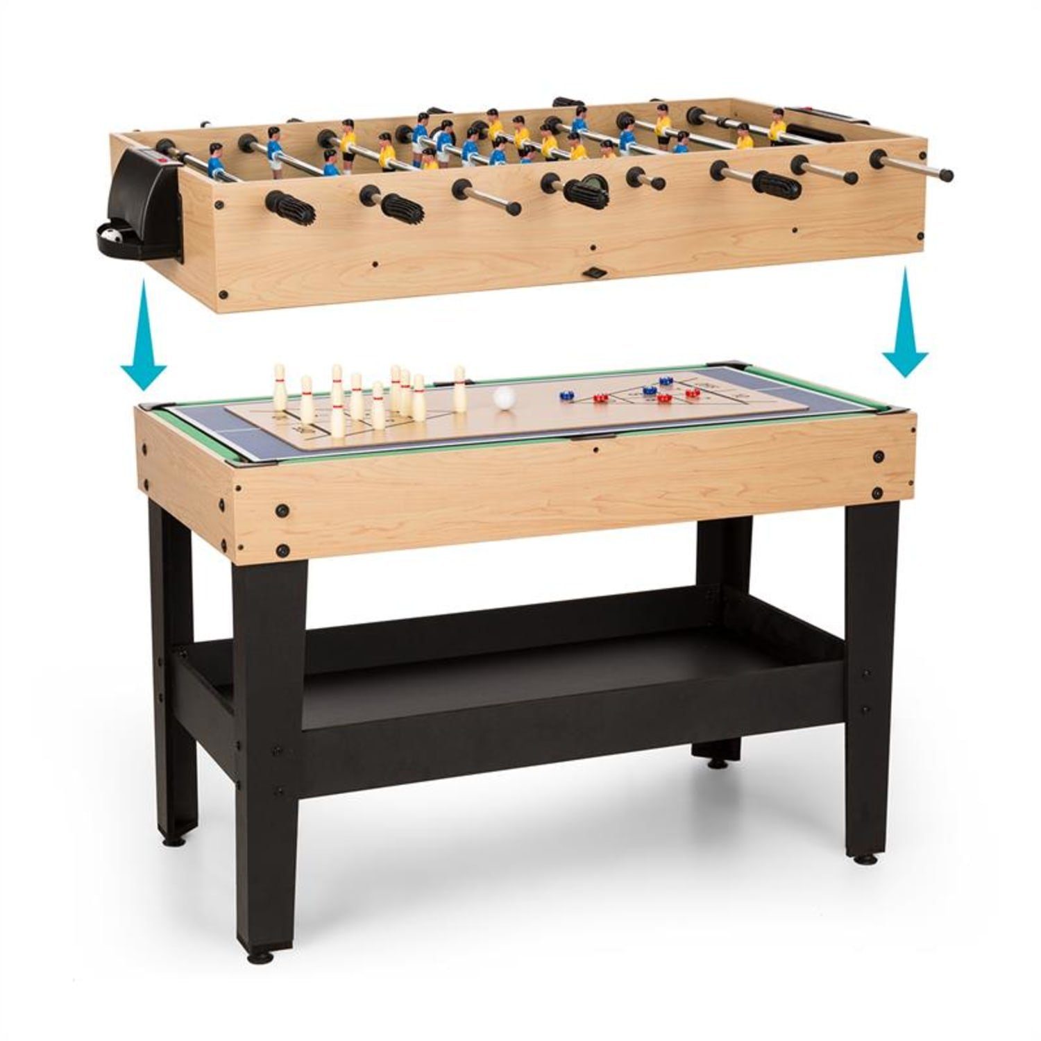 ONECONCEPT Spieltisch Game-Star Spieletisch, (37-tlg)