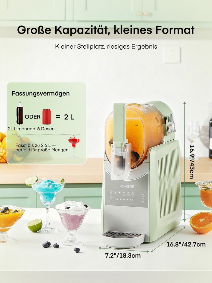 88oz Premium Slush-Maschine für gefrorene Getränke | Inoviva S2.2 88oz Premium Slush-Maschine für gefrorene Getränke | Inoviva S2.2