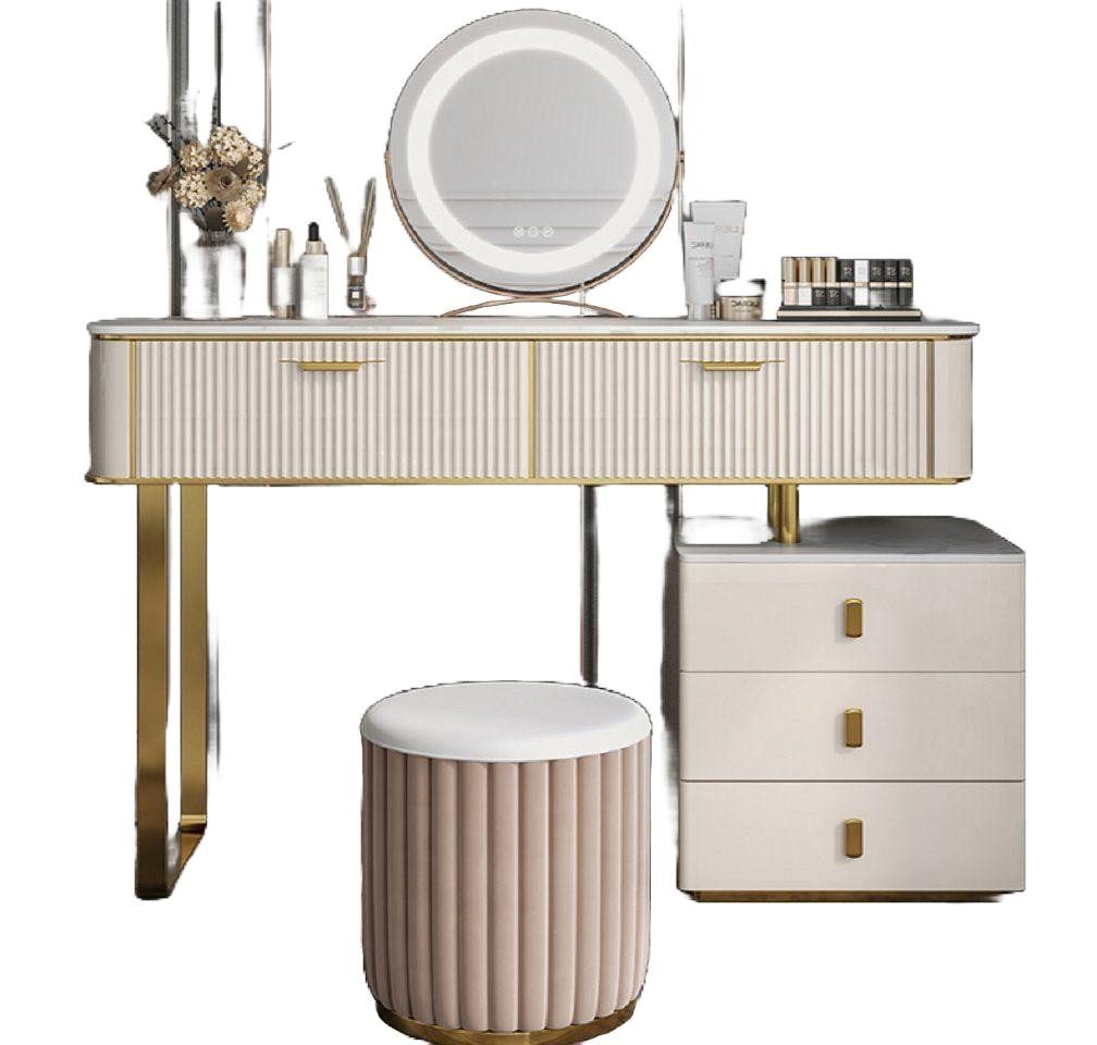 Schminktisch Weiß Schminktisch Spiegel Luxus Konsole Kommode Schlafzimmer
