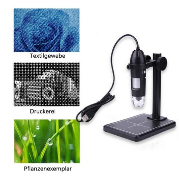 yozhiqu 1000-fache Digitales Mikroskop, Industrielle Schönheitslupe Digitalmikroskop (Elektronisches Handheld-USB-Mikroskop den Outdoor-Einsatz mit 8 LEDs)