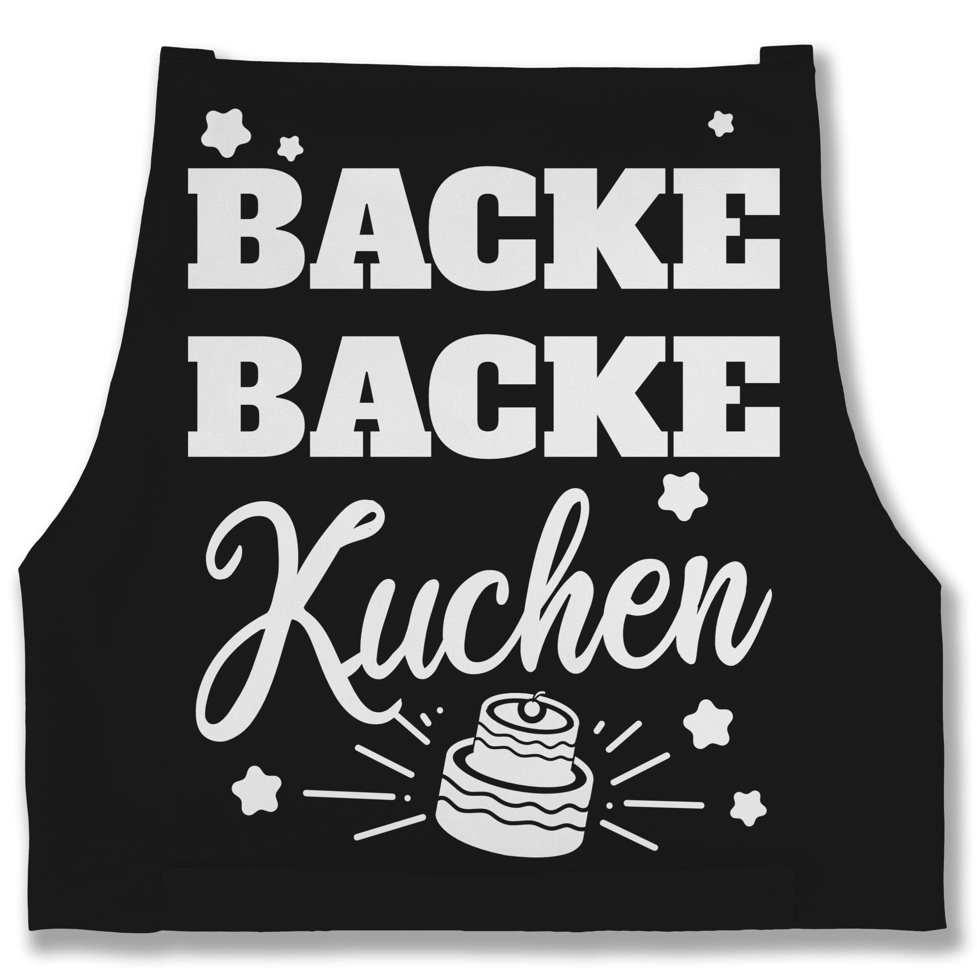 Shirtracer Kochschürze Backe Backe Kuchen, (1-tlg), Küchenschürze zum Kochen