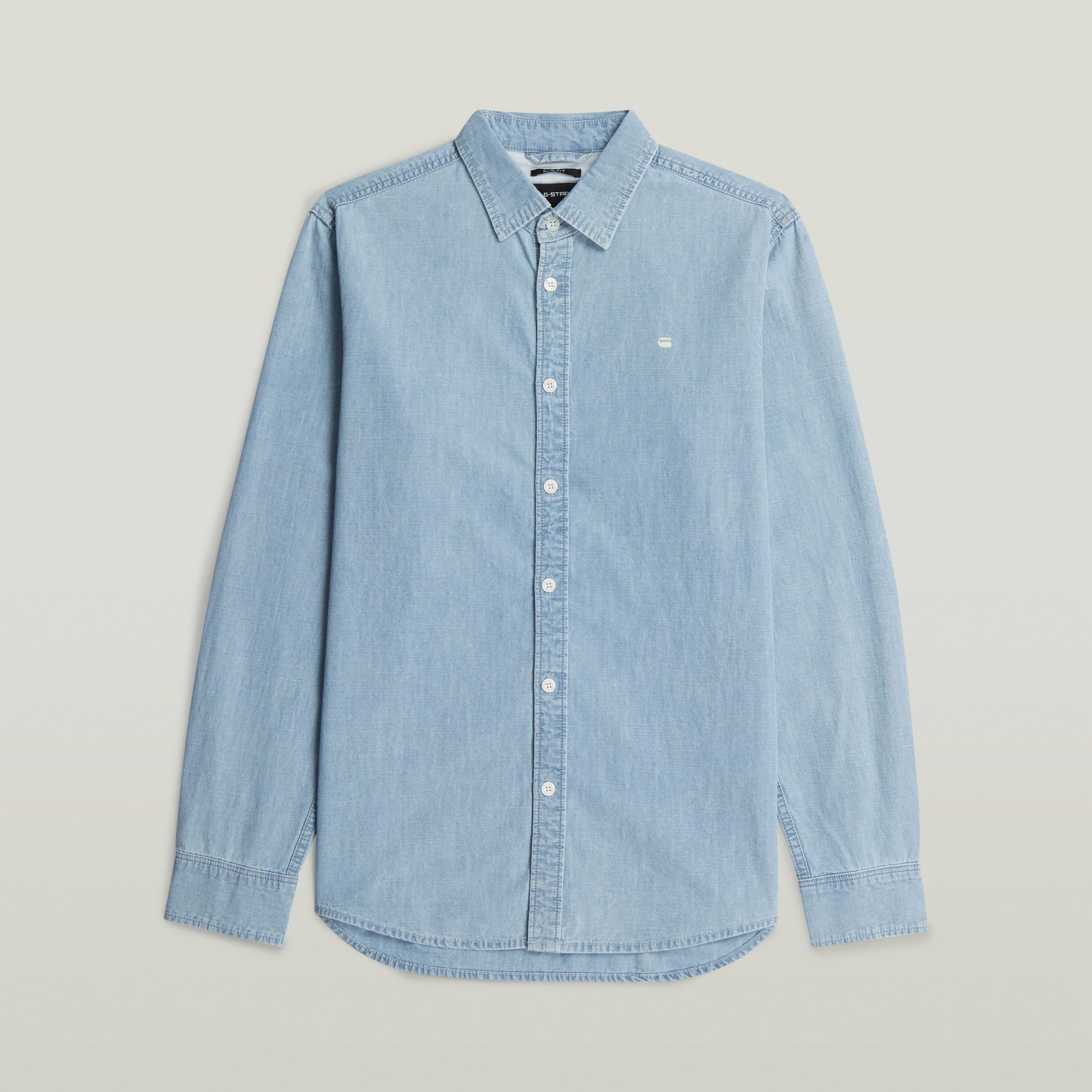 G-STAR Langarmhemd Clean slim shirt l\s sun faded smithsonite