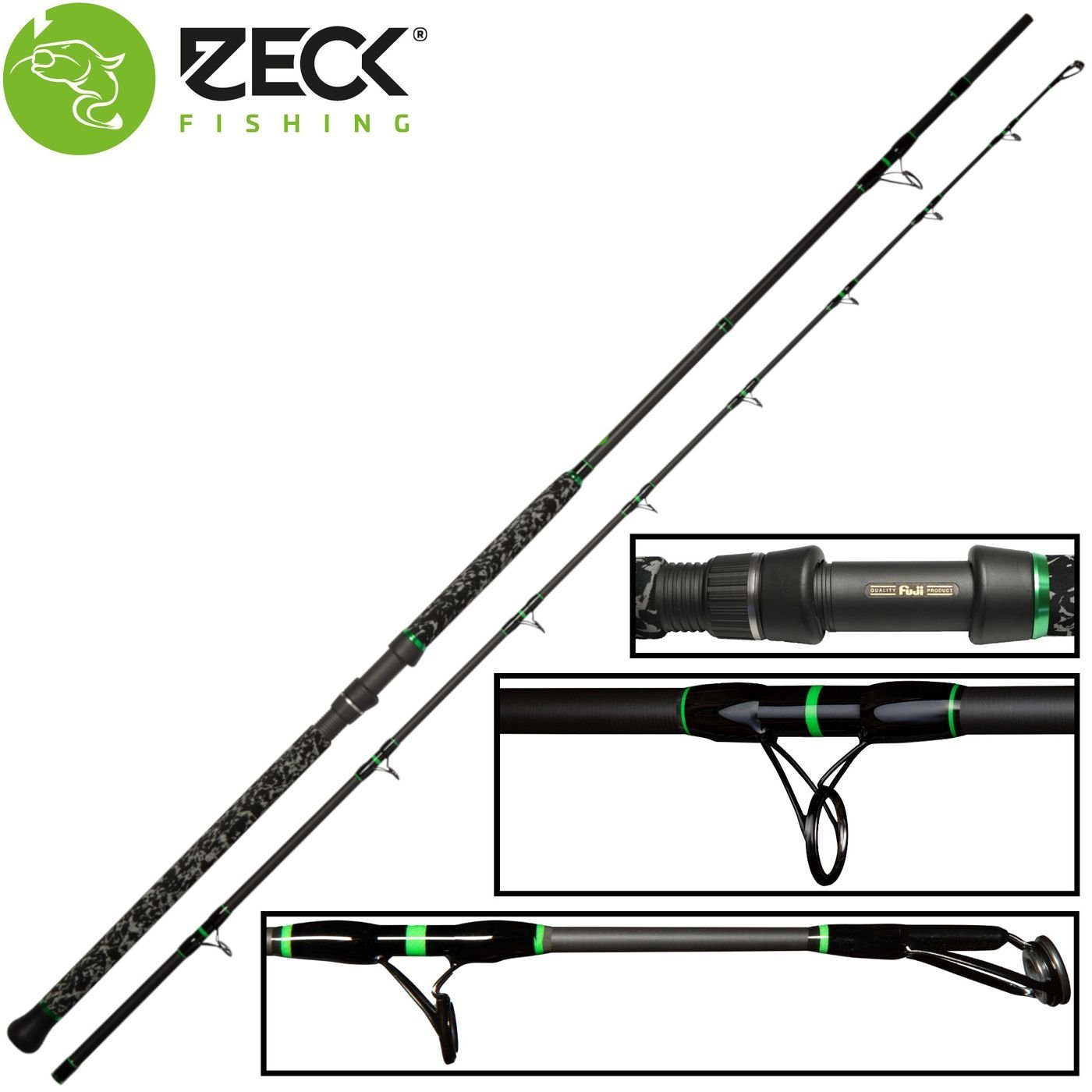 Zeck Fishing Grundrute Zeck Cat-Attack Stone 280cm 320g Rute - Wallerrute