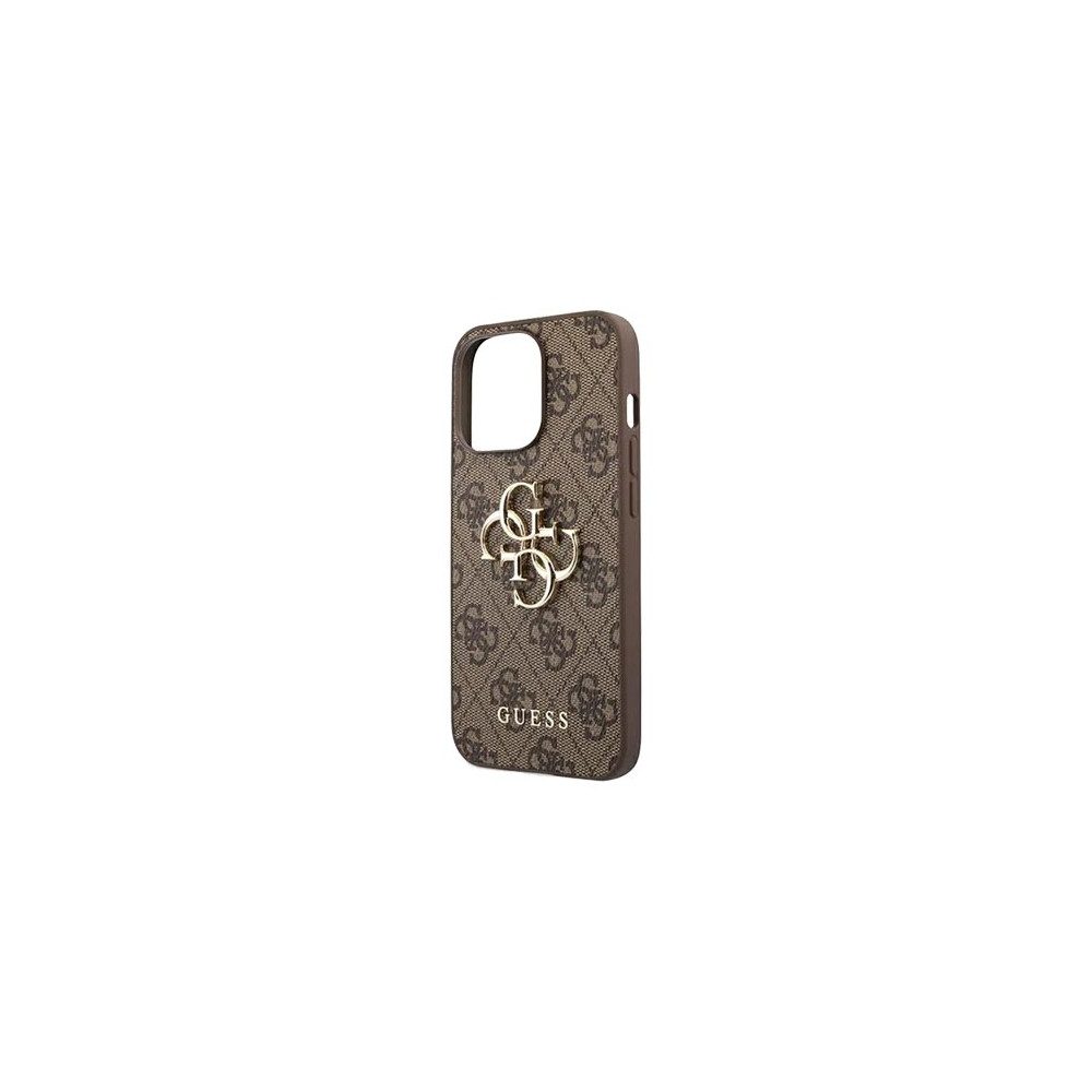 Guess Smartphone-Hülle GUHCP13X4GMGBR Hard Cover 4G Braun für iPhone 13 Pro Max Apple iPhone 13 Pro Max