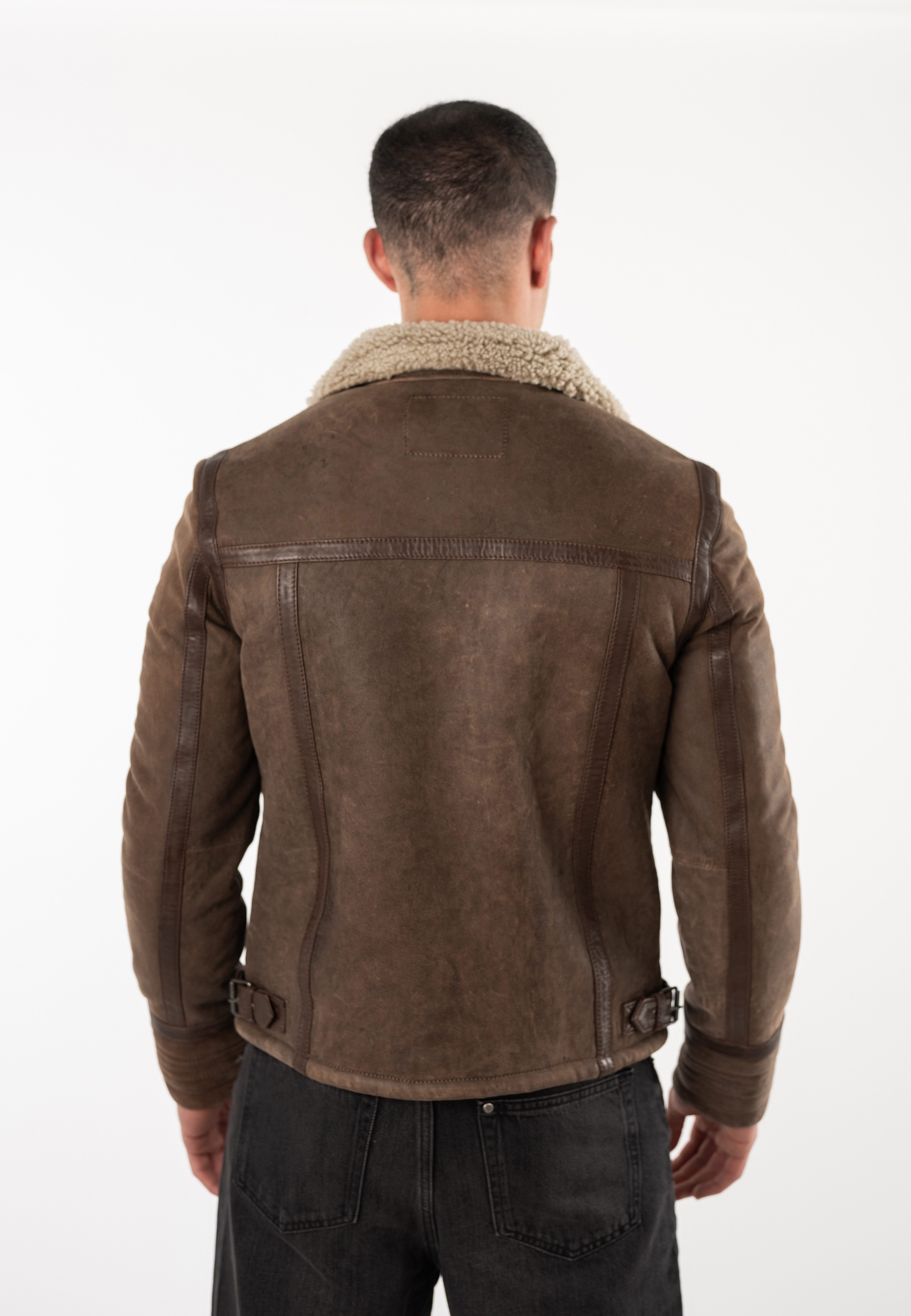 Mauritius Lederjacke MMArcticon mit Umlegekragen, Regular Fit