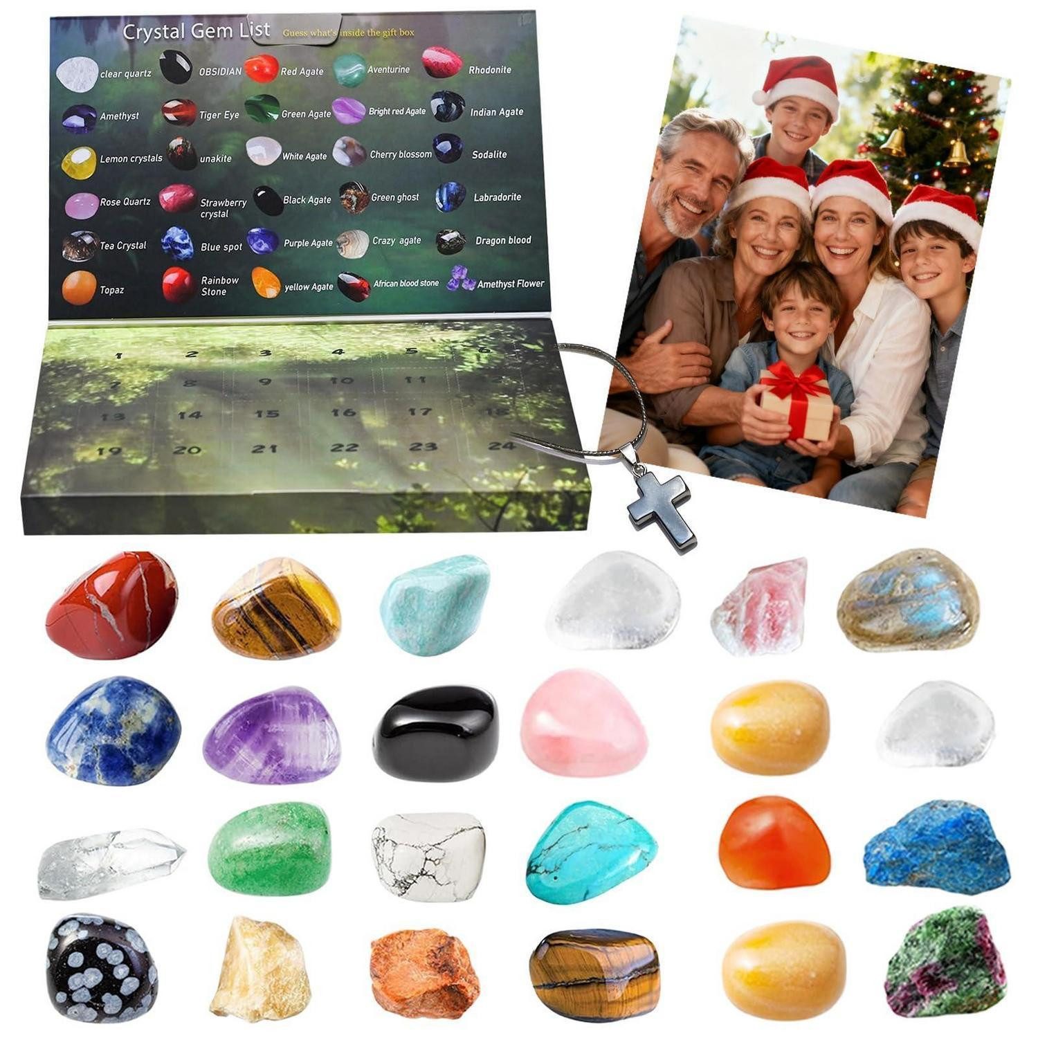 LuxusKollektion Spielzeug-Adventskalender Adventskalender Edelsteine Kinder 2026 Set