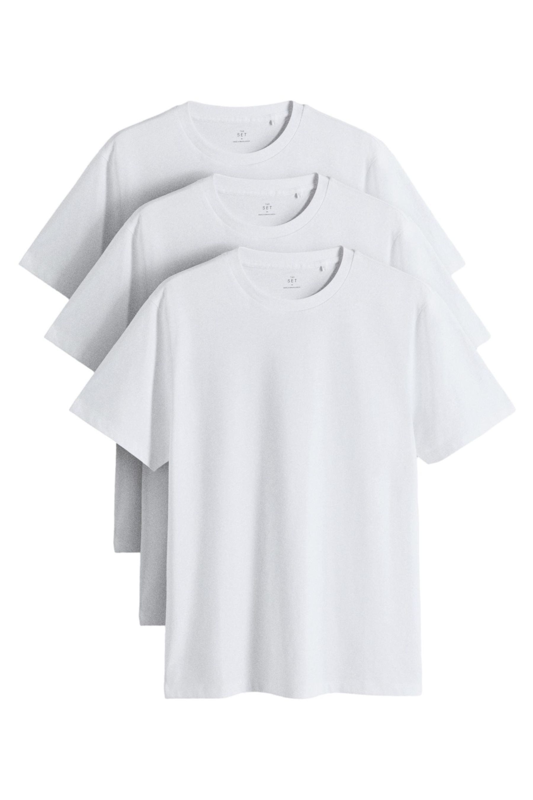 The Set T-Shirt The Set T-Shirts aus Supima-Baumwolle, 3er-Pack (3-tlg)