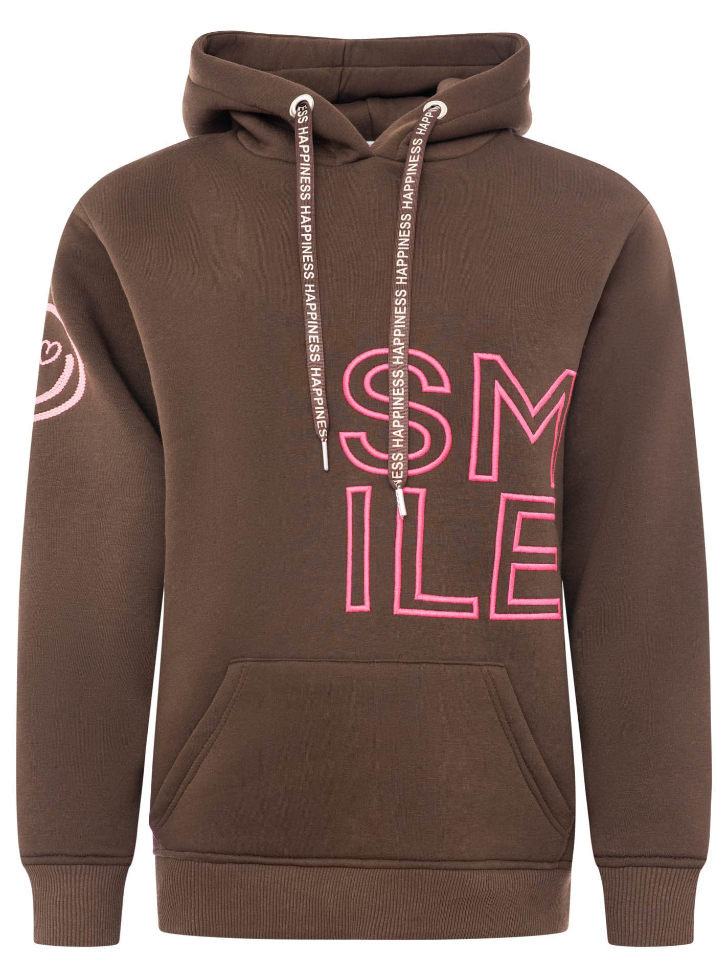 Zwillingsherz Hoodie "Alissa 2.0" mit SMILE Stickerei vorne und hinten
