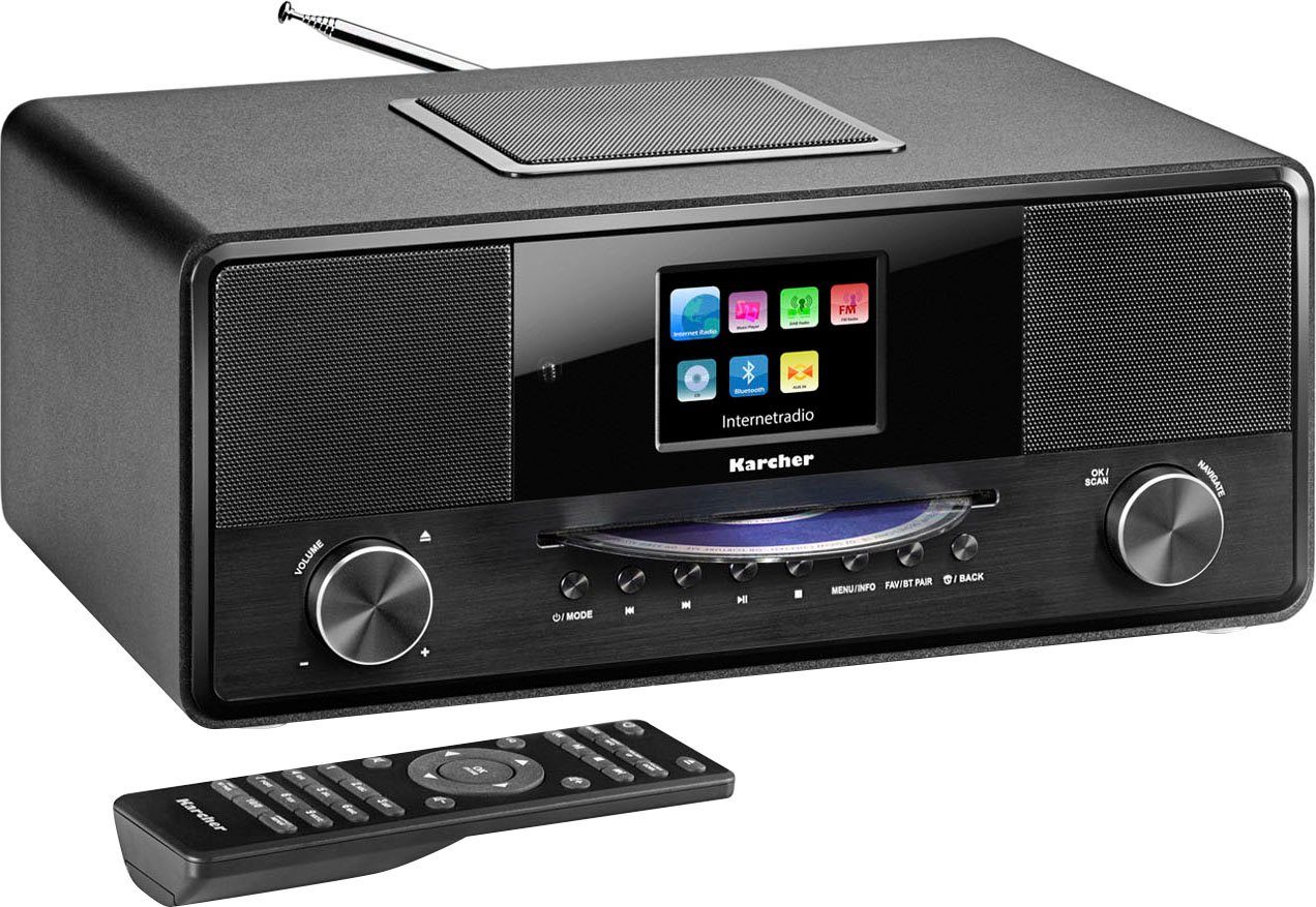 RDS, Karcher Internetradio, W) UKW mit 9000CDI RDS, (Digitalradio mit FM-Tuner (DAB), 36 DAB Internet-Radio