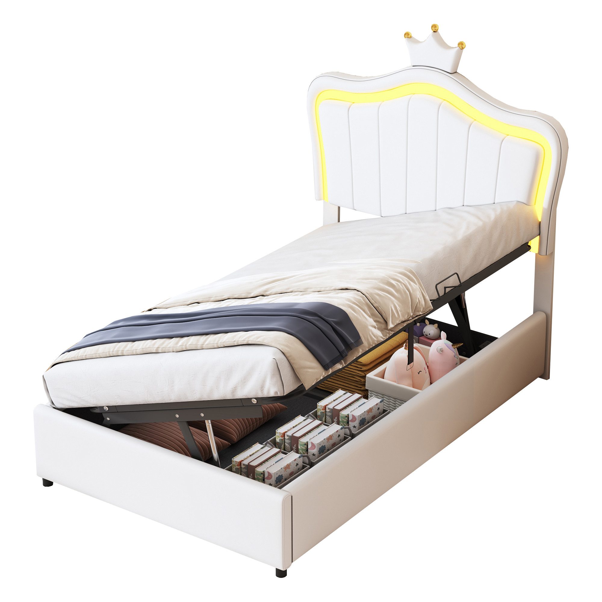 REDOM Polsterbett Bett Kinderbett Polsterbet Gästebett günstig online kaufen