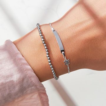 Unique Silberarmband Unique Armband aus Sterlingsilber mit Schmetterling (Länge: 12cm)