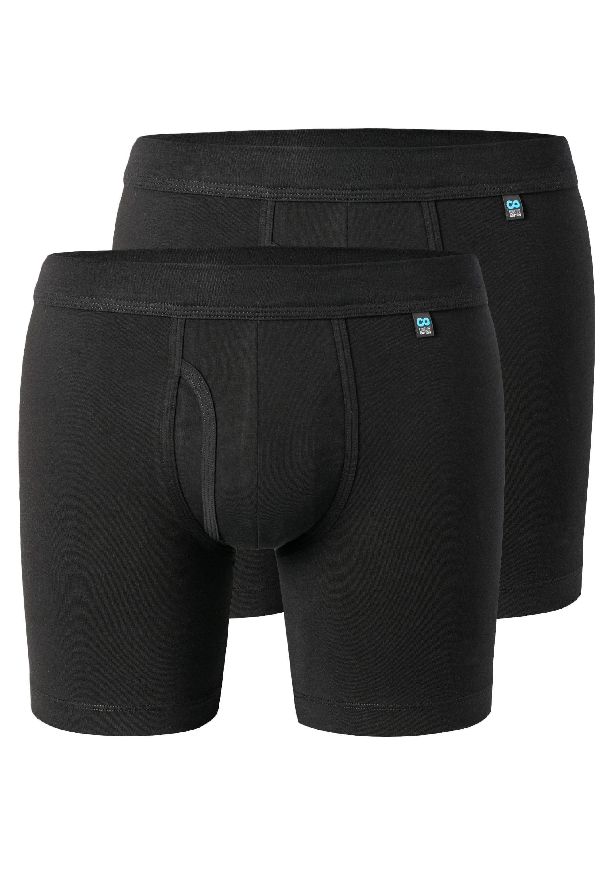 Schiesser Retro Boxer 2er Pack Long Life Cotton (Spar-Set, 2-St) Long Short günstig online kaufen