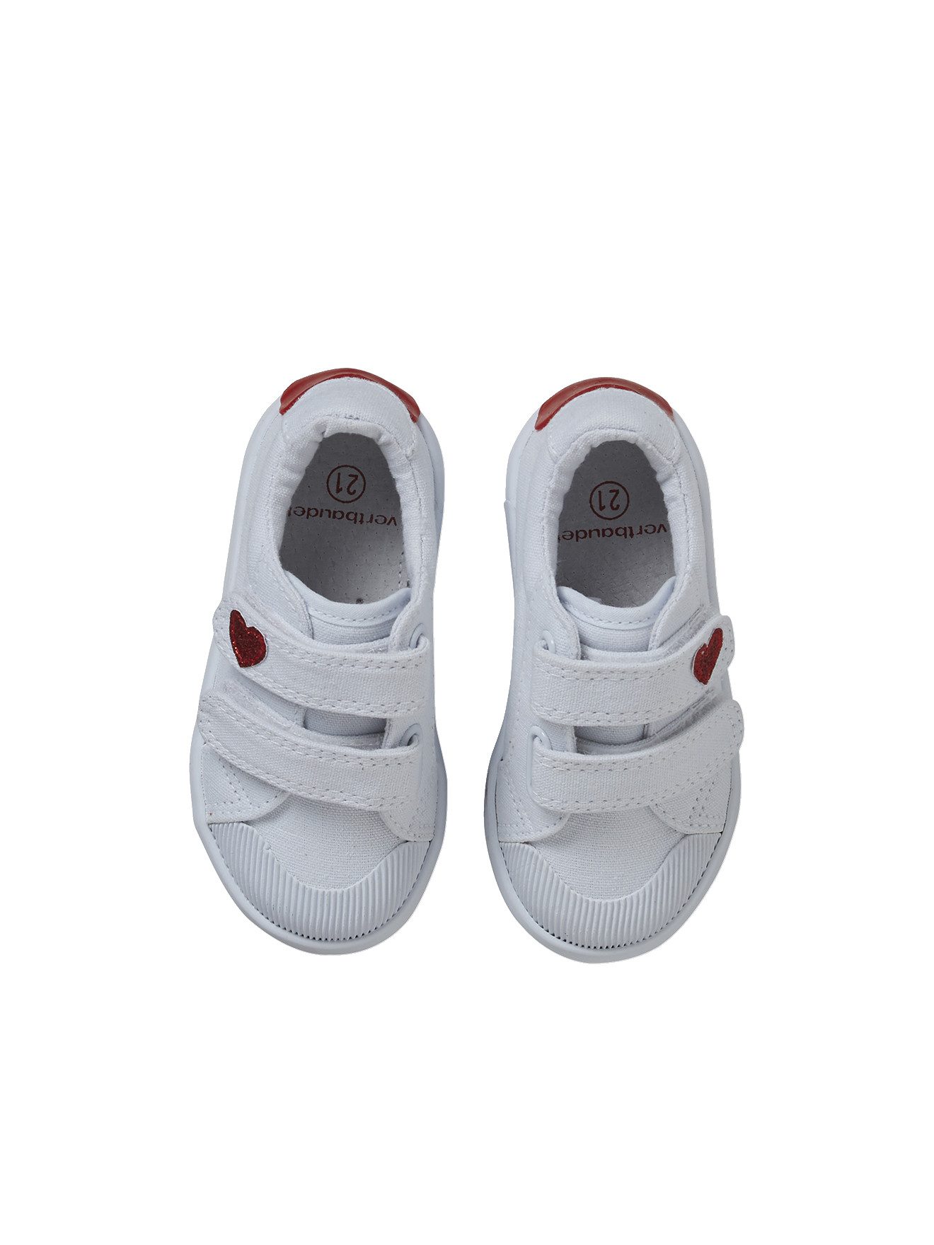 vertbaudet Mädchen Baby Stoffschuhe, Klett Babystiefel