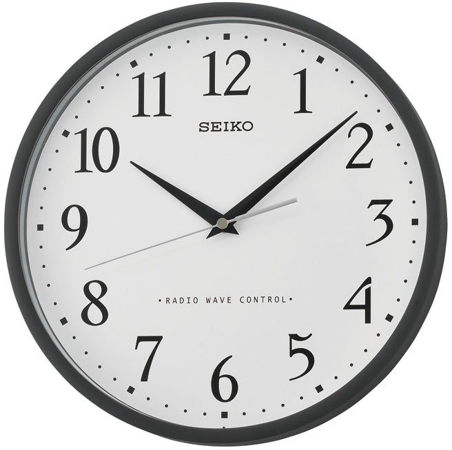 Seiko Funkwanduhr QXR210K (Quarzuhr,Wohnzimmer,Esszimmer,Küche,Arbeitszimmer,Büro, Flur)