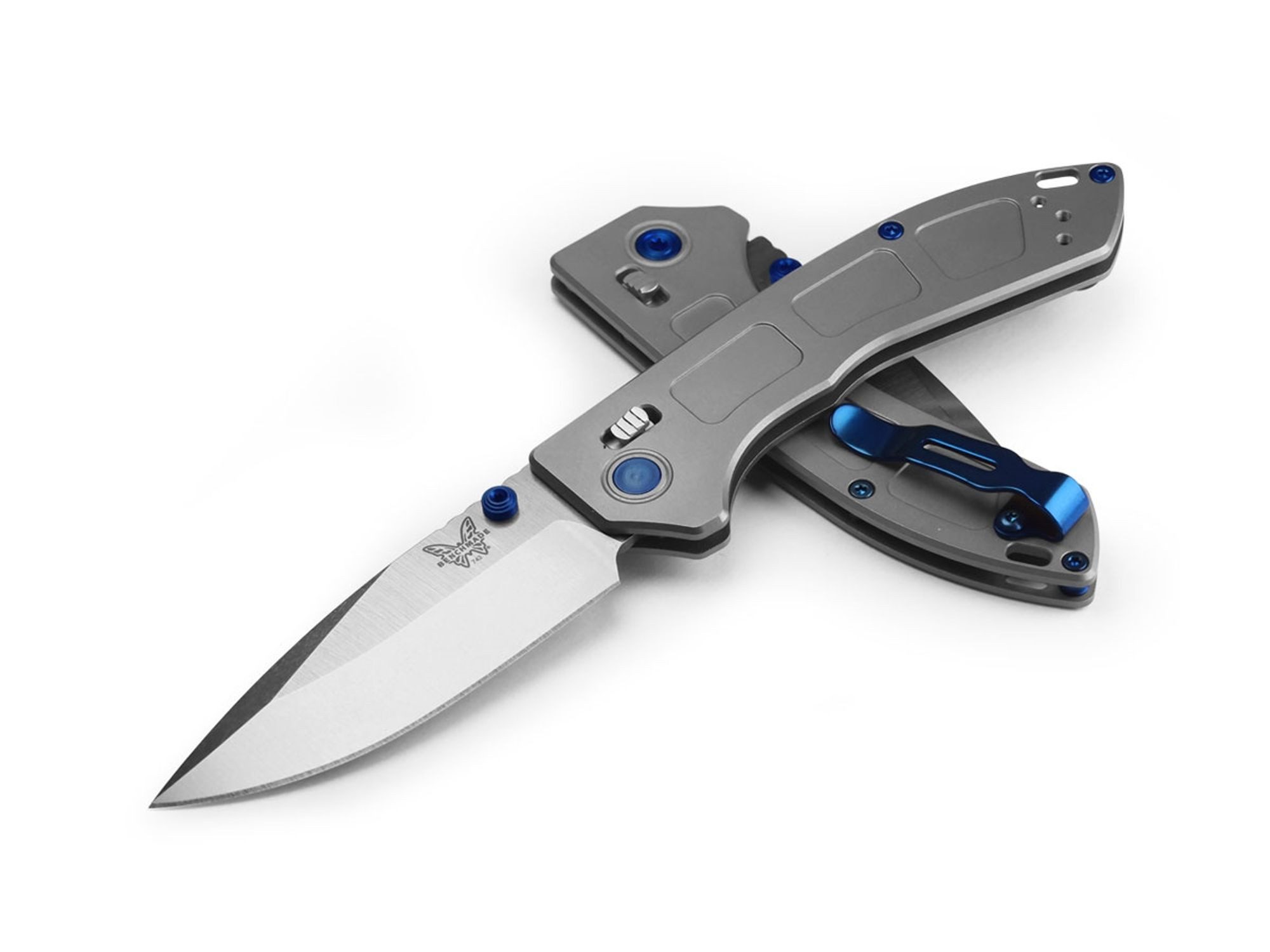 Benchmade Taschenmesser Benchmade 743 Mini Narrows, Gray Titanium