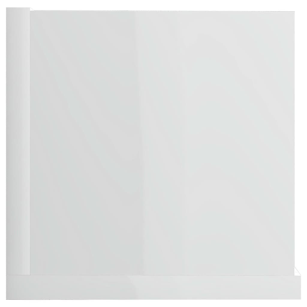 CD-Hochglanz-Weiß Holzwerkstoff furnicato cm 100x18x18 Wandregal