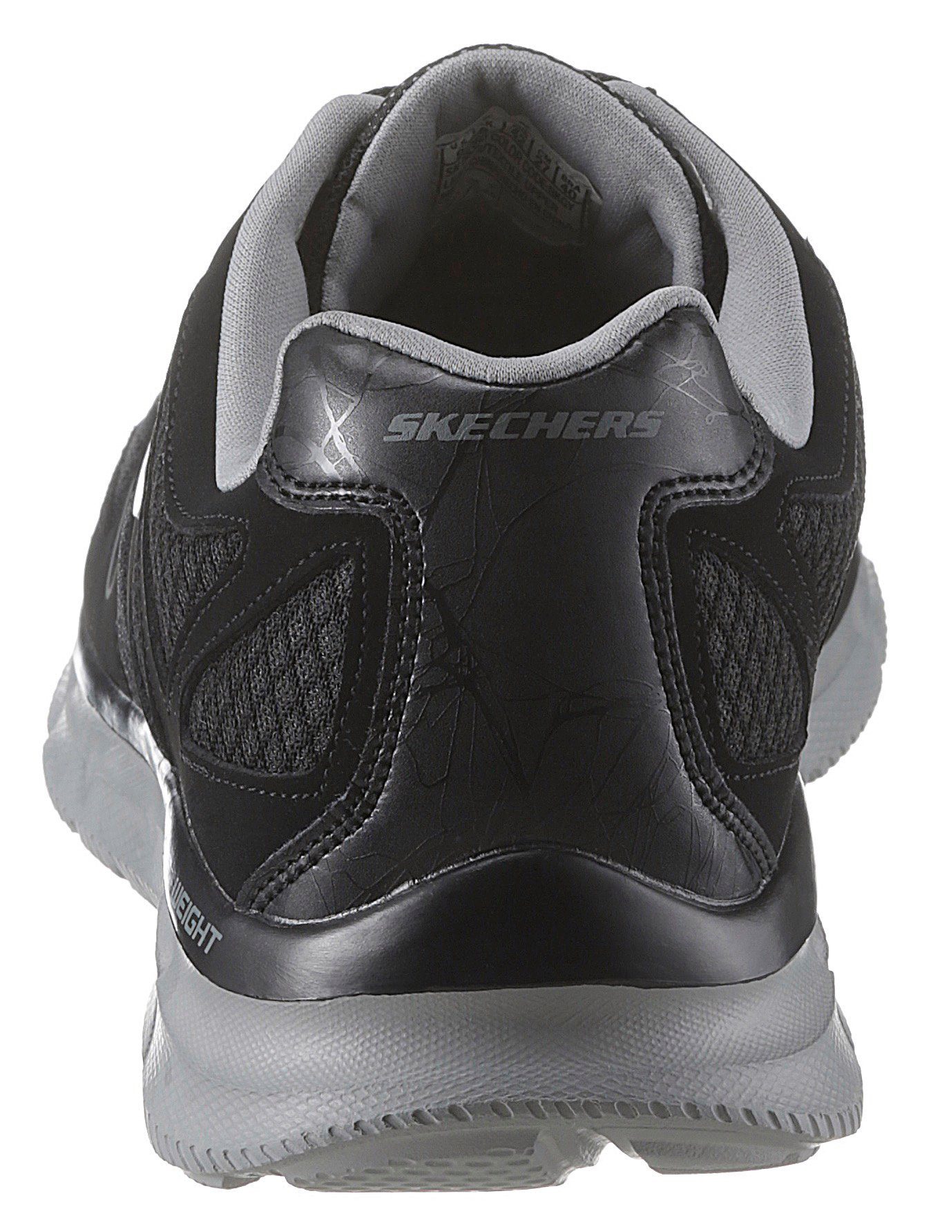 Memory Skechers Foam-Ausstattung schwarz Sneaker Verse komfortabler mit