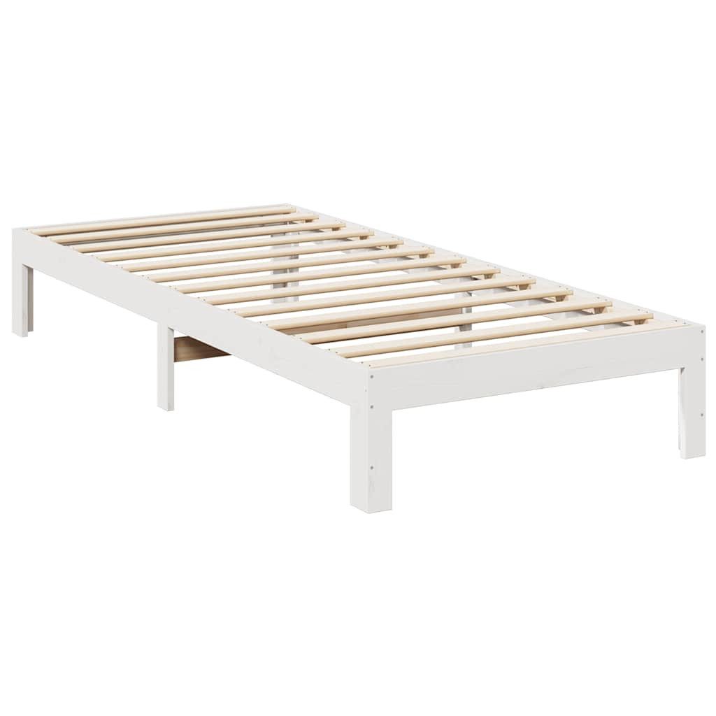vidaXL Bett Massivholzbett ohne Matratze Weiß günstig online kaufen