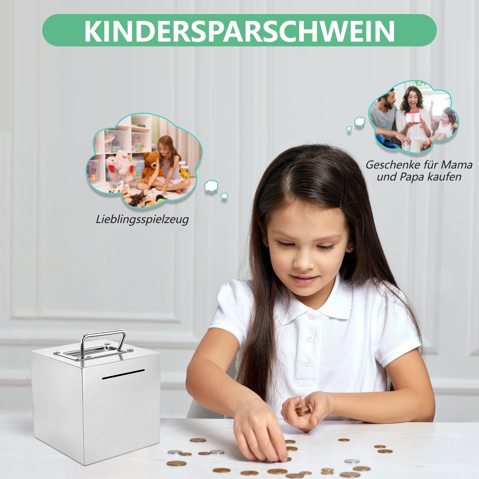 BlingBin Spardose Sparschwein mit großem Fassungsvermögen, günstig online kaufen