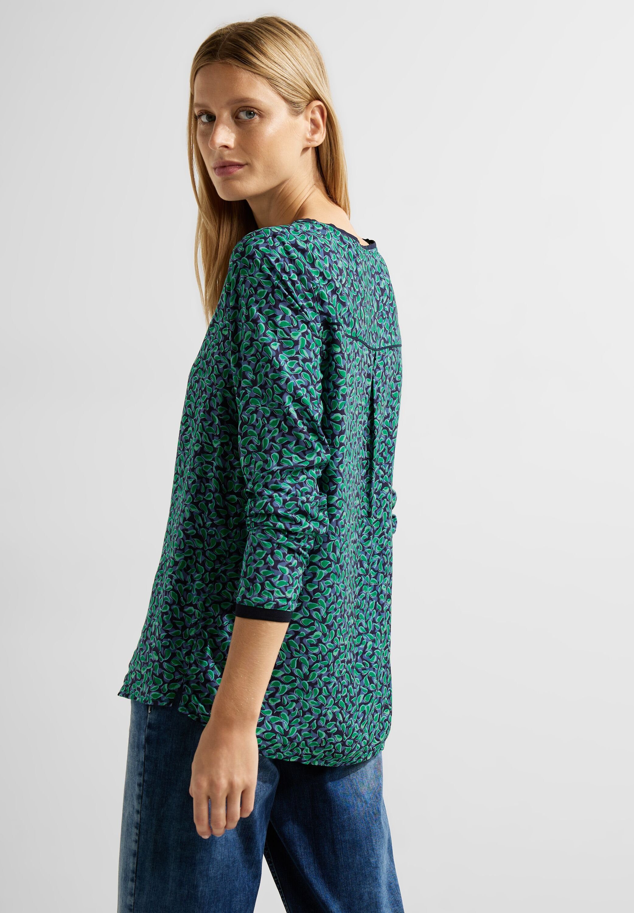 CECIL Langarmbluse mit Rundhalsausschnitt