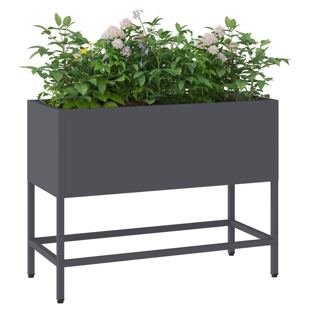 Thumbnail - vidaXL Hochbeet Hochbeet Gartenpflanzer Anthrazit 60 x 26 x 45 cm Stahl (1 St)