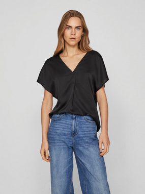 Vila V-Shirt VIELLETTE V-NECK S/S SATIN TOP - NOOS