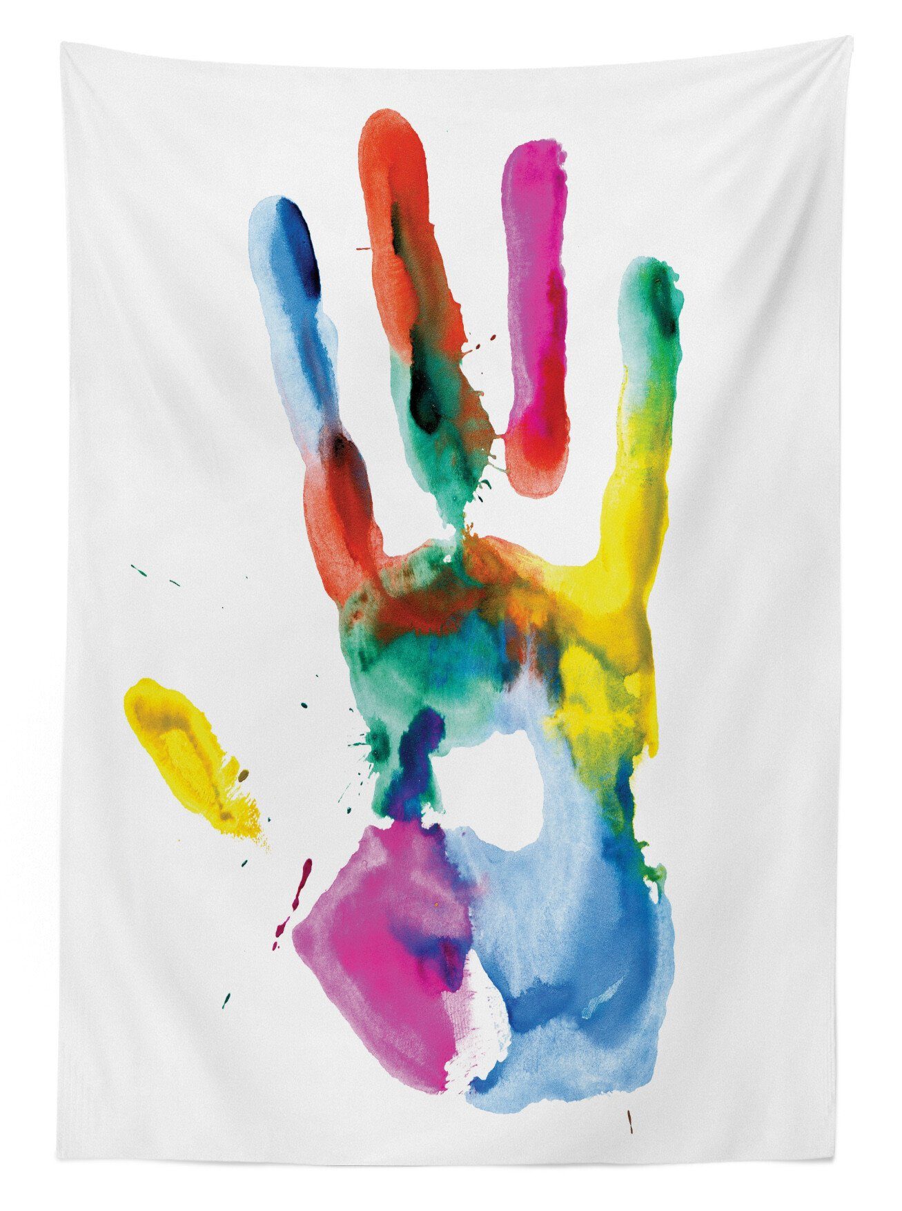 Waschbar Farbfest Farbige Klare Abakuhaus Farben, Tischdecke Hand Aquarell Bereich Außen den Für geeignet Menschliche