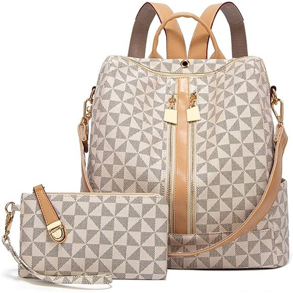 cm Laptop Jungen Reiserucksack Lederrucksäcke Herren Rucksack Reisen Rucksack), Arbeit Teenager Vintage, Beige für Schule Leder Handtasche, Damen mit cm (32x32x14 Lederrucksack Notebook Schulrucksack Business REDOM Schultertasche, Freizeit Laptoprucksack Tasche, 20x11