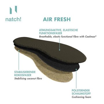 Natch! Barfußsohlen AIR FRESH - ultraleichte, extrem luftdurchlässige Einlegesohle für alle Sport- und Freizeitschuhe