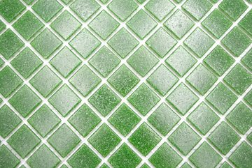 Mosani Mosaikfliesen Glasmosaik Mosaikfliesen grün Fliesenspiegel Küchenrückwand