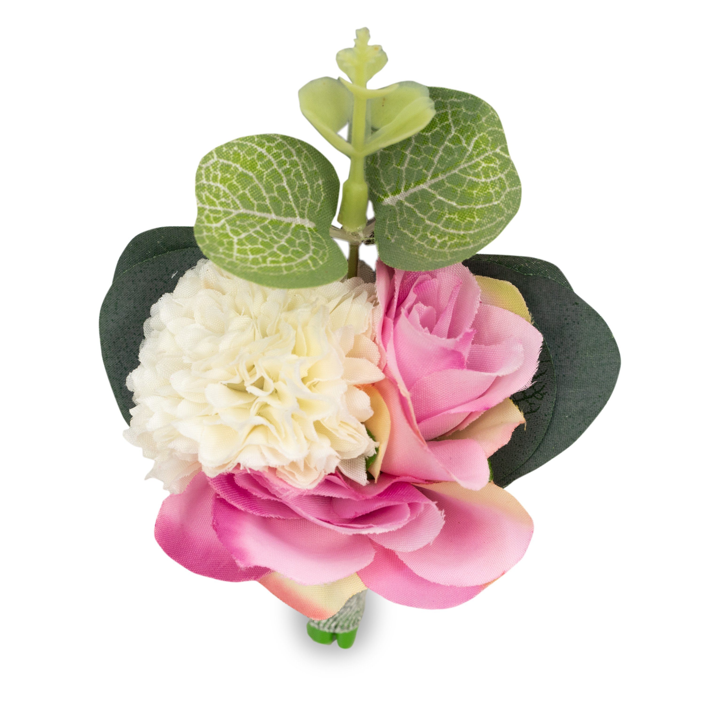 Bull & Drake Brosche Blumenstrauß (1-tlg), Hochzeitsbrosche / Blumenbrosche / Herren Brosche für Hochzeit